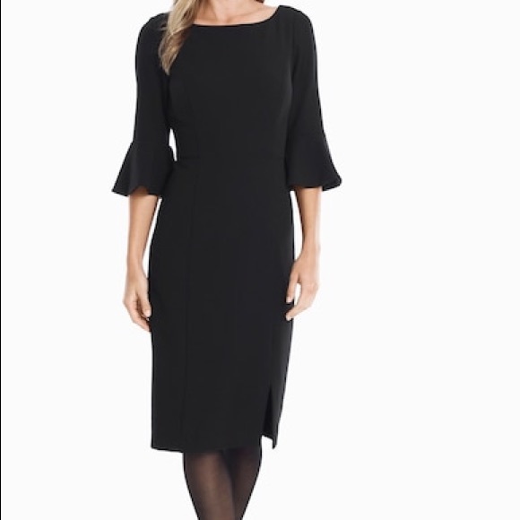 three quarter sleeve sheath dress